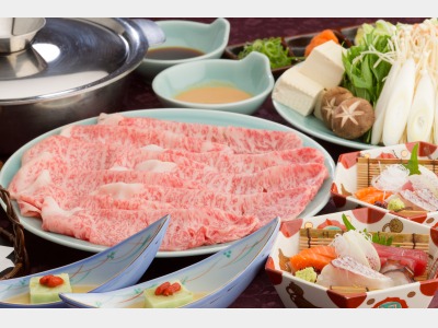 神戸牛しゃぶしゃぶコース（一例）