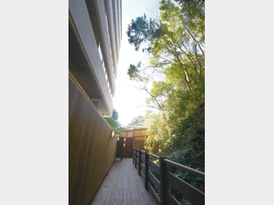 野天風呂への渡り廊下