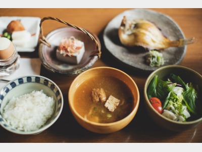 良質な素材を生かした朝食