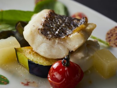 【季節の会席】冬(2025年12月～2026年2月) 焼物 白身魚の山椒レモンソース