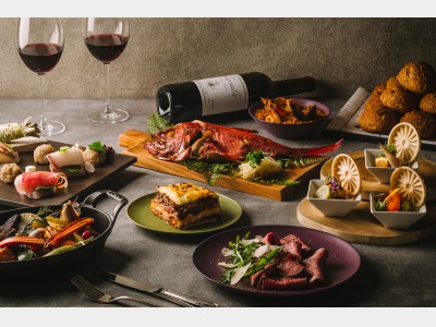 夕食ビュッフェ（イメージ）※ワインは含まれておりません