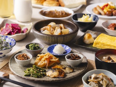 【朝食】ビュッフェ盛り付け例