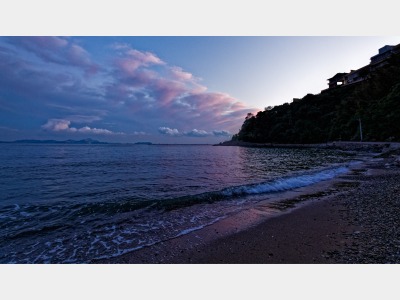 呑海楼付近の海岸