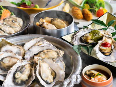 【土地の恵み会席＜牡蠣づくし＞】