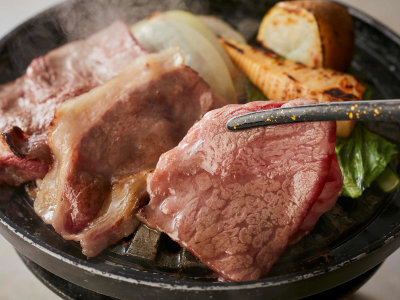 【土地の恵み会席】春（2026年3月～5月）焜炉 播磨牛リブロース焼きしゃぶ