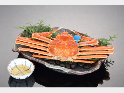 冬のタグ付き湯でカニ