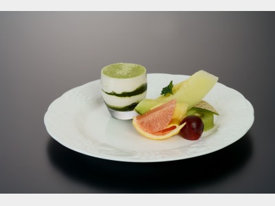 宇治抹茶と地元豆腐のティラミス