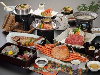 但馬の冬のスペシャルなディナーの贈り物　夕食イメージ