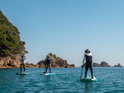 6月～9月はサップ体験プランも実施しています。