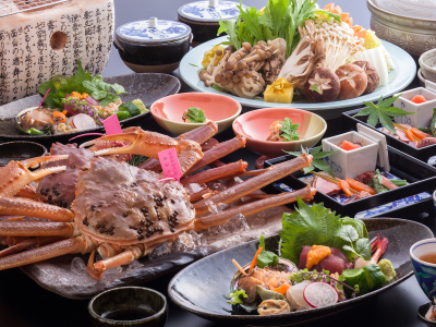 活け松葉がに腹八分目プラン一例