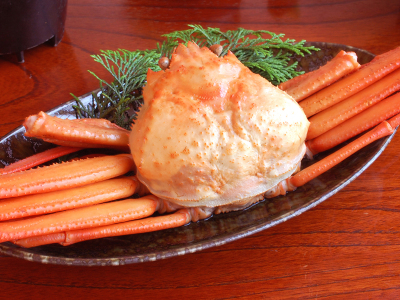 茹で香住がに一例