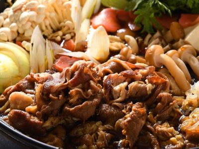 2025年10月からの朝食バイキング一例（すき焼き）