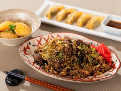 【朝食】ビュッフェ盛り付け（ご当地グルメ）