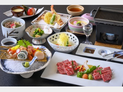 鳥取和牛のステーキ会席