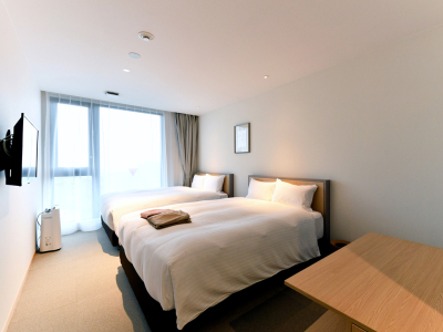 【全室禁煙】スタンダードツインダブルベッドルーム