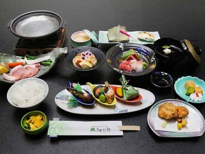 夕食：徒然草コース