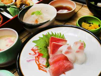 夕食：刺身定食