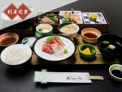 夕食：刺身定食