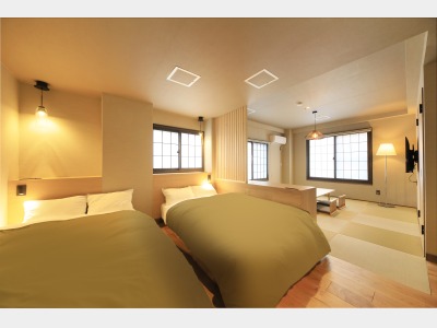 【半露天風呂付特別室】家族旅行にも嬉しい和洋室タイプ（一例）