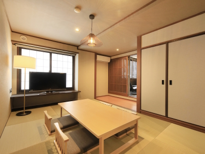 【露天風呂付和洋室】4名定員の和洋室タイプのお部屋（一例）