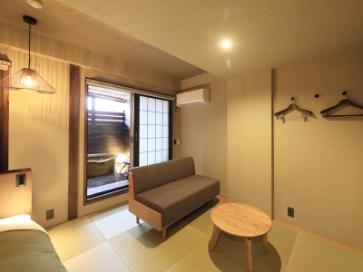 【露天風呂付和室ツイン】プライベートな滞在におすすめです！（一例）