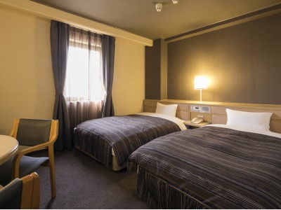 ◆ツインルーム◆17平米・ベッド幅110ｃｍ