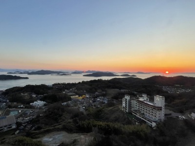 瀬戸内海を一望（夕景）