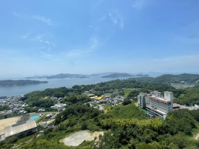 瀬戸内海を一望