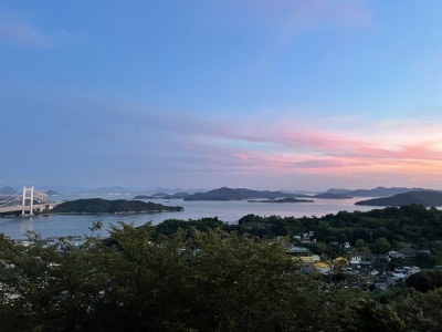 ホテルからの夕景