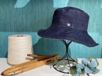 体験型デニムショップ「おのはなこ商店」の帽子制作体験