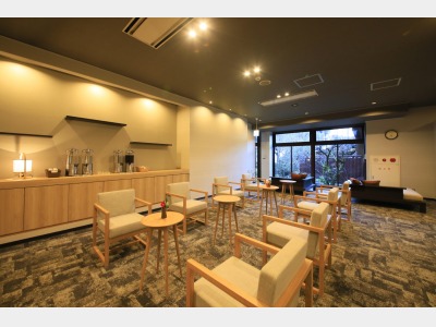 清潔感のある湯上り処。