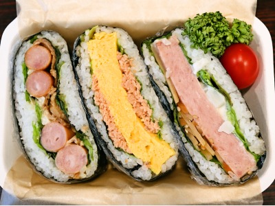 朝食おにぎらず弁当