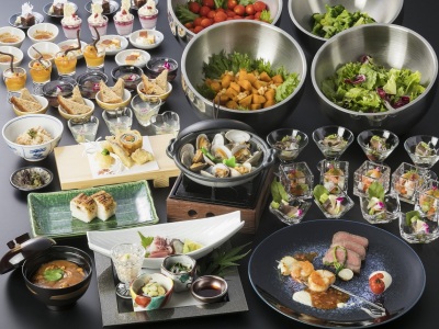 夕食ハーフバイキング2