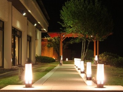 貸切露天風呂への回廊