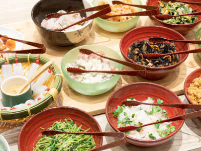 朝食バイキング