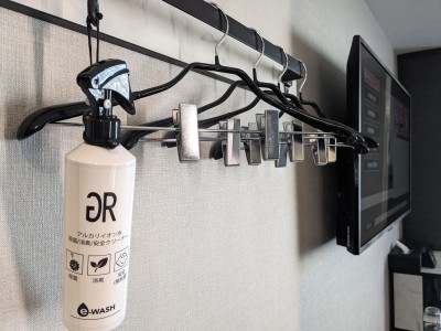 客室ハンガー・除菌消臭スプレー