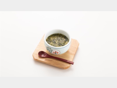 《蒸物》ふぐ白子豆腐茶碗蒸し　青さあんかけ