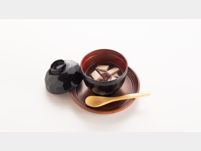 《甘味》ふぐ白子豆腐のぜんざい