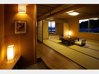 川側ワイド客室一例