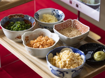 【朝食】うどん・お茶漬けのお供コーナー