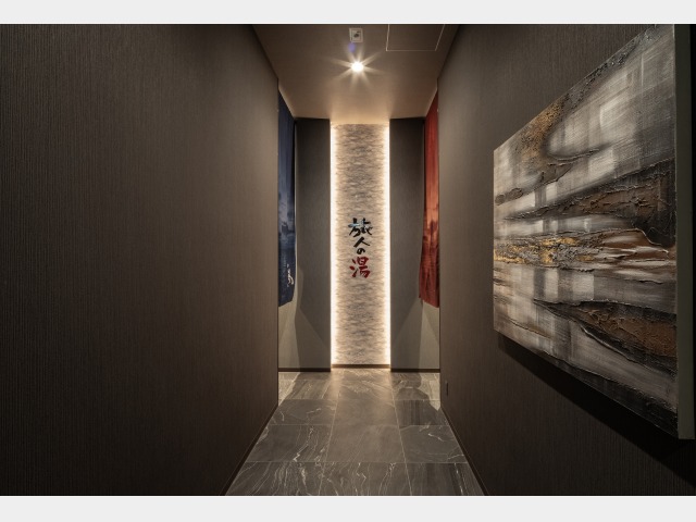 ホテルルートイン観音寺 大浴場入口通路（イメージ）