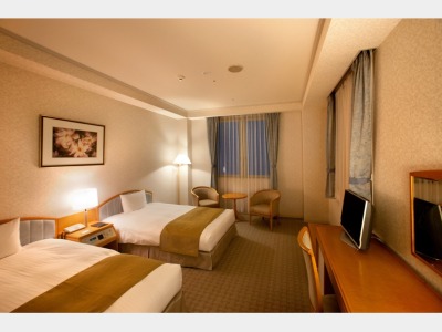 客室一例（ロッジ棟ツイン）