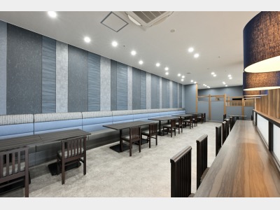 ＜朝食会場＞眉山