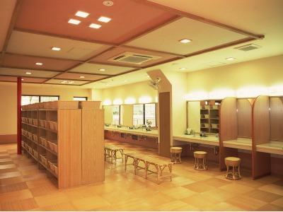 大浴場　温泉脱衣所