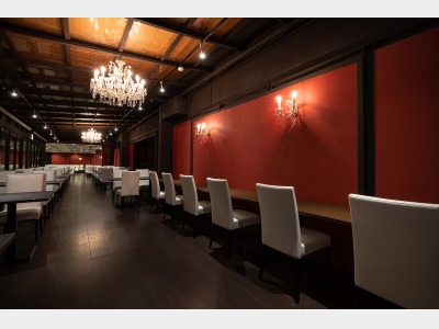 ﾋﾞｭｯﾌｪﾚｽﾄﾗﾝ桜　テラス側