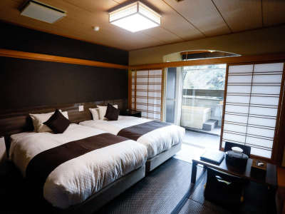 和モダン和室 檜露天風呂付客室