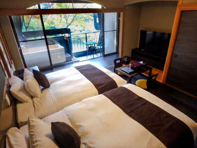 和モダンスーペリア和室 檜露天風呂付客室