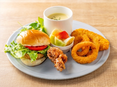 【ブレックファースト】お子様バーガープレート