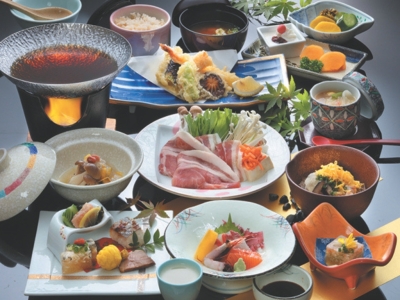 夕食一例　みのう会席