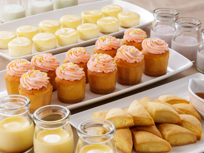 朝食ビュッフェ：カップケーキやスコーン、プリンなどデザートも♪（イメージ）